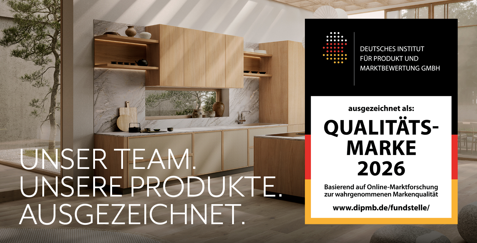 Ocenenie Qualitätsmarke 2026 pre SACHSENKÜCHEN